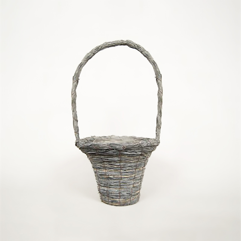 Cesto redondo Cinzento 20 cm de diâmetro